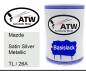 Preview: Mazda, Satin Silver Metallic, TL / 26A: 500ml Lackdose, von ATW Autoteile West.